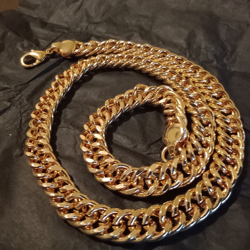 ICY 18k Yellow Gold Filled 22" Chain Necklace - Thick Links